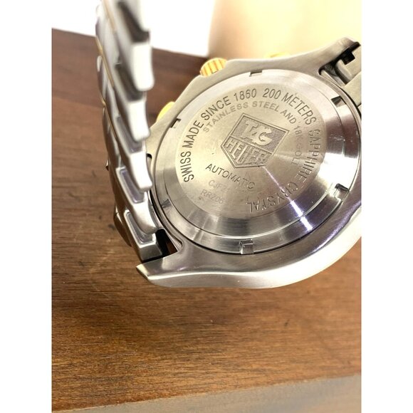 Tag Heuer Men's Watch CJF2150 Swiss Automatic Chronograph 18k Yellow Gold Steel - Picture 6 of 14